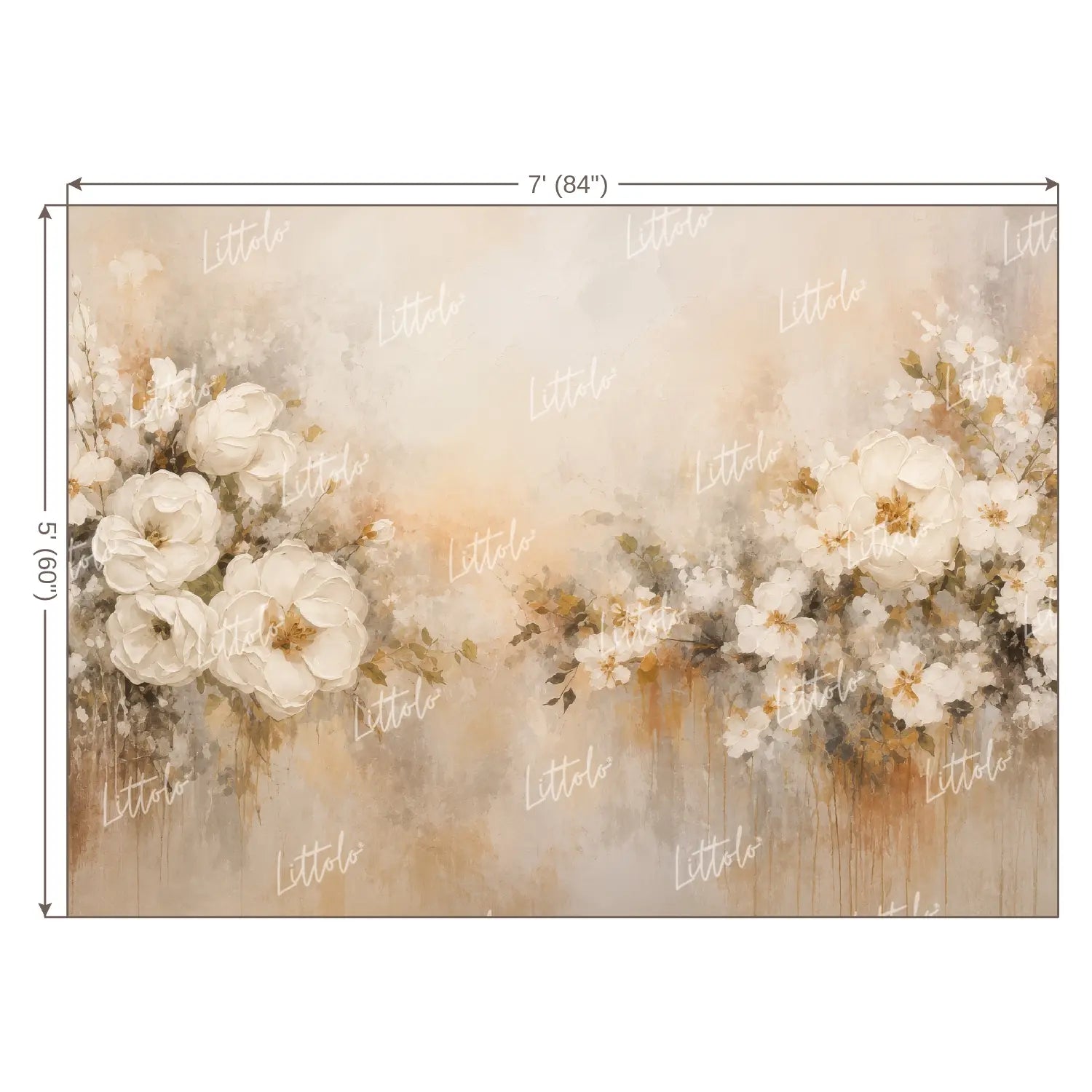 LB1681 Driftwood Floral Backdrop