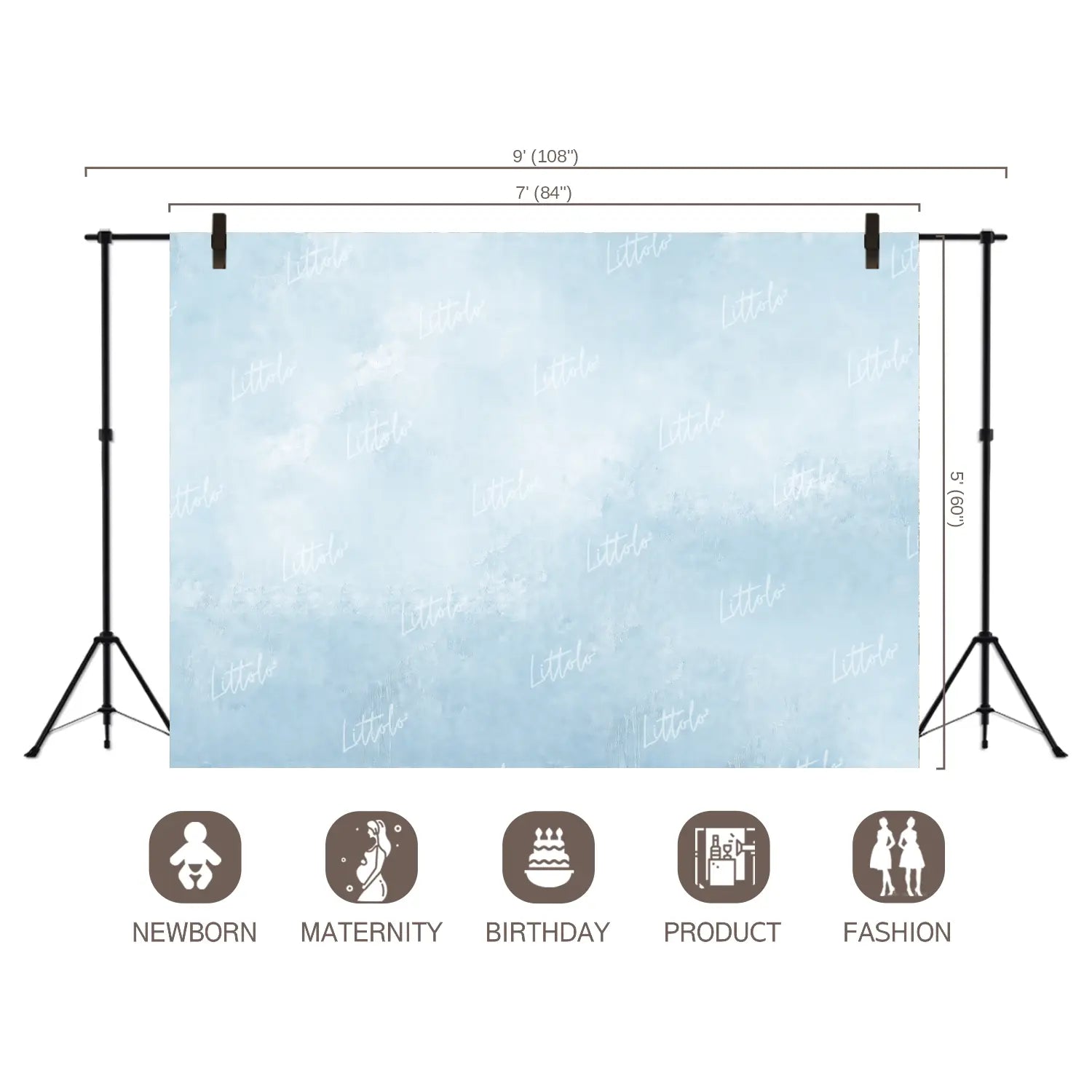 LB1682 Sky Texture Backdrop