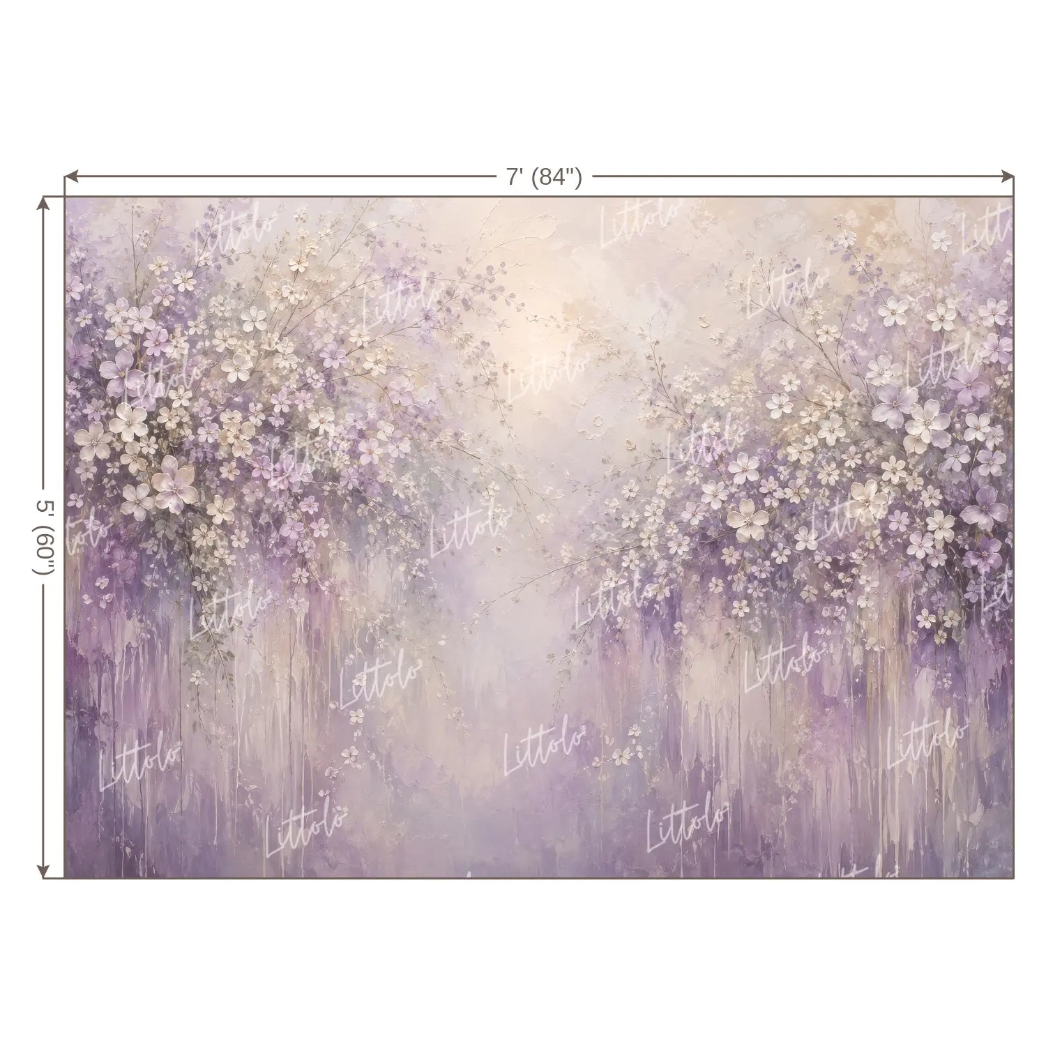 LB1690 Dreamy Lavender Blooms Backdrop