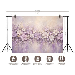 LB1693 Lavender Blooms Floral Backdrop