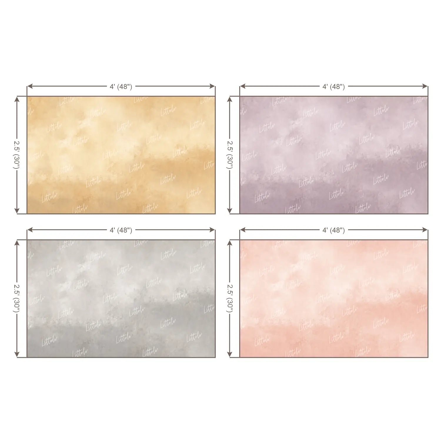 LB1704 Pastel Shades texture Newborn Backdrop Combo