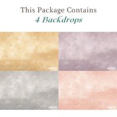 LB1704 Pastel Shades texture Newborn Backdrop Combo