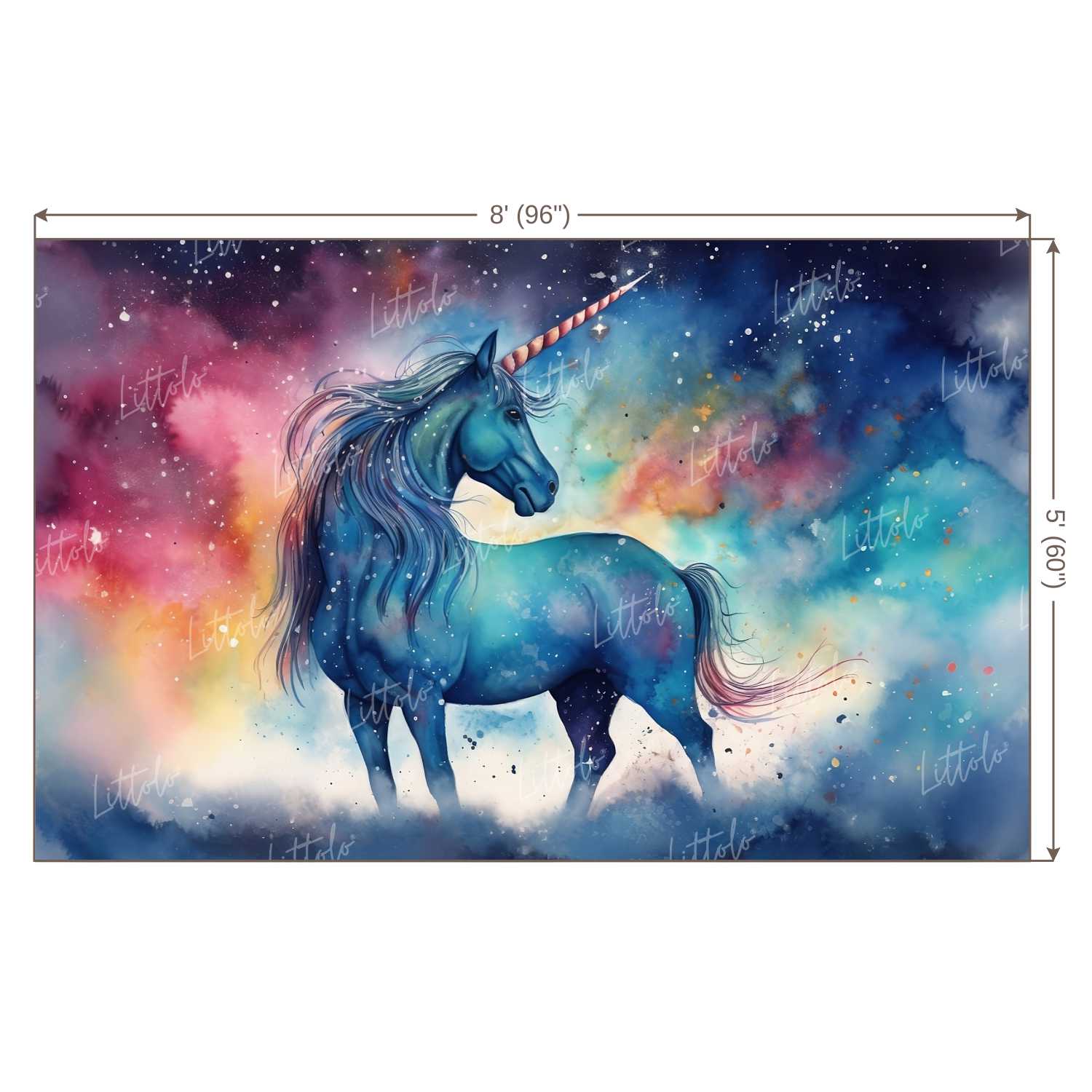 LB0676 Unicorn Theme Backdrop