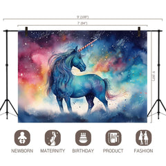 LB0676 Unicorn Theme Backdrop