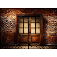 LB0678 Cowboy Barn Door Backdrop