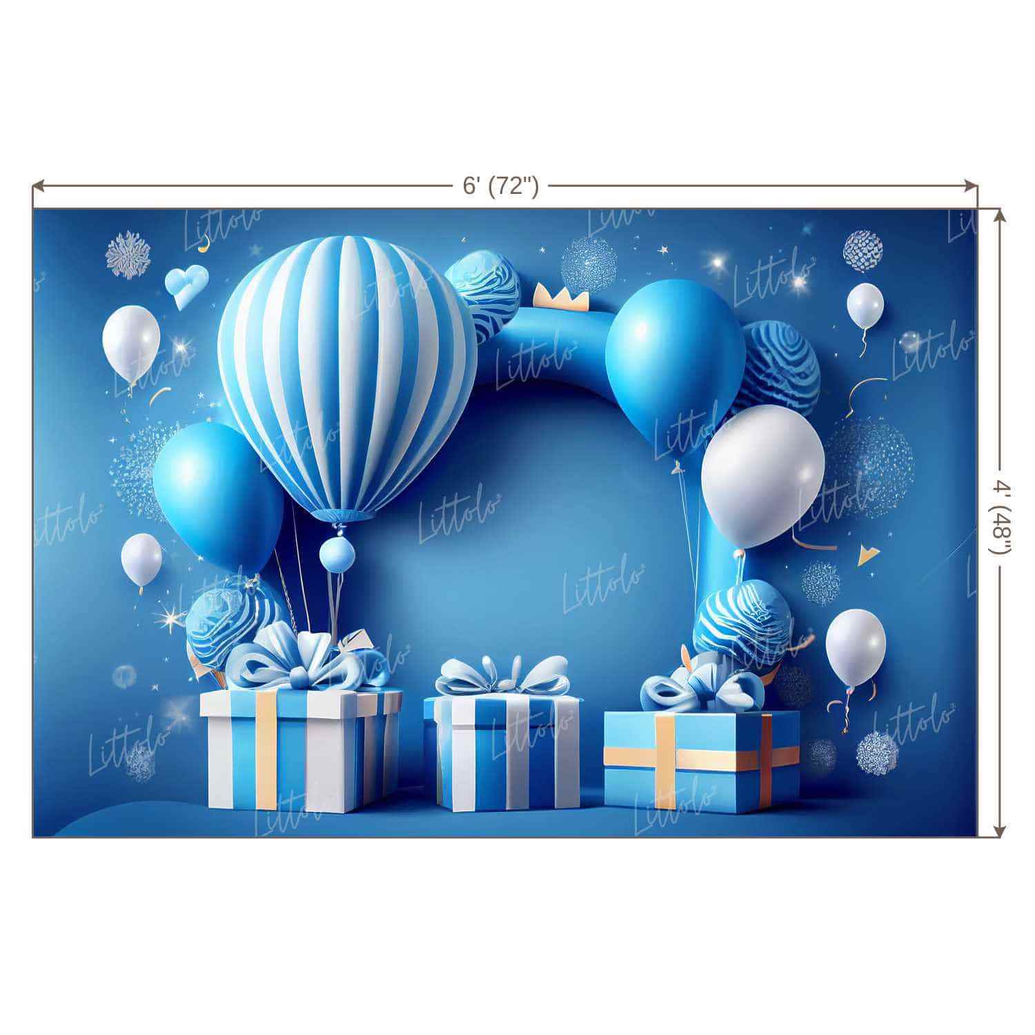 LB0730 Birthday Decor Backdrop