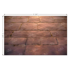 LB1597F Vintage Stone Courtyard Floor Backdrop