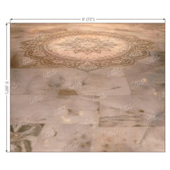 LB1601F Royal Temple Mandala Courtyard Floor Backdrop