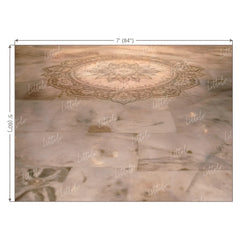 LB1601F Royal Temple Mandala Courtyard Floor Backdrop