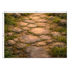 LB1604F Forest Stone Path Floor Backdrop