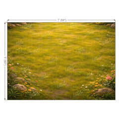 LB1608F Golden Meadow Garden Floor Backdrop