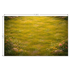 LB1608F Golden Meadow Garden Floor Backdrop