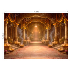 LB1606C Ayodhya Shri Ram Darbar Wall Backdrop