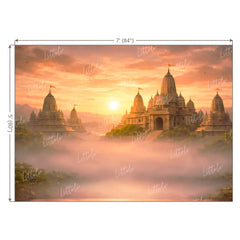 LB1607W Devine Ayodhya Morning Wall Backdrop