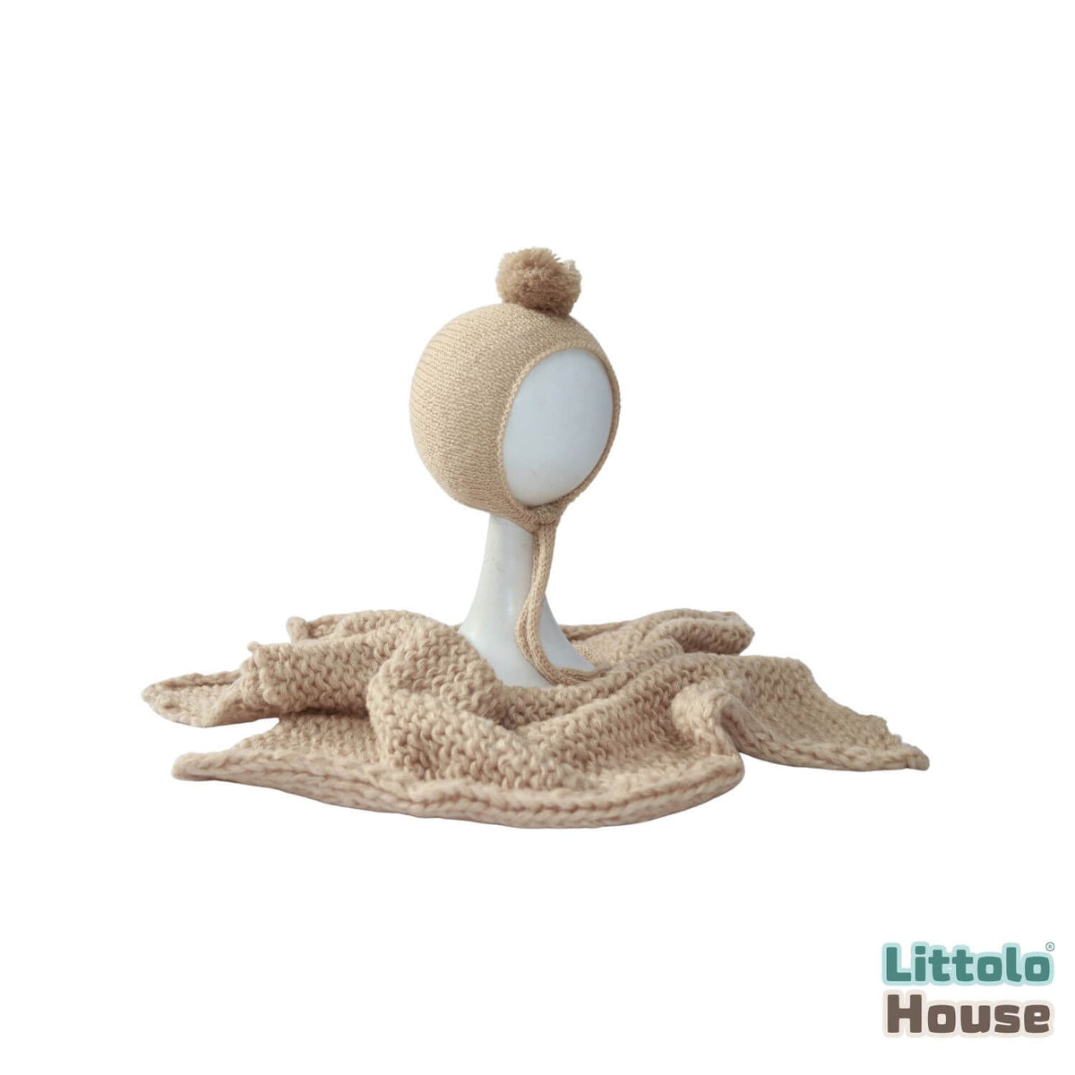 Handspun Chunky Wool Layer with Bonnet SR097 | NB | Khaki