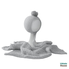 Handspun Chunky Wool Layer with Bonnet SR097 | NB | Light Grey