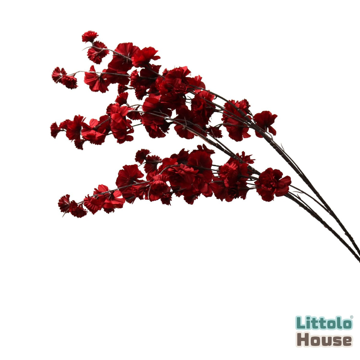 Artificial Crepe Myrtle Plant Stick F098 | Pack of 1 | Cherry