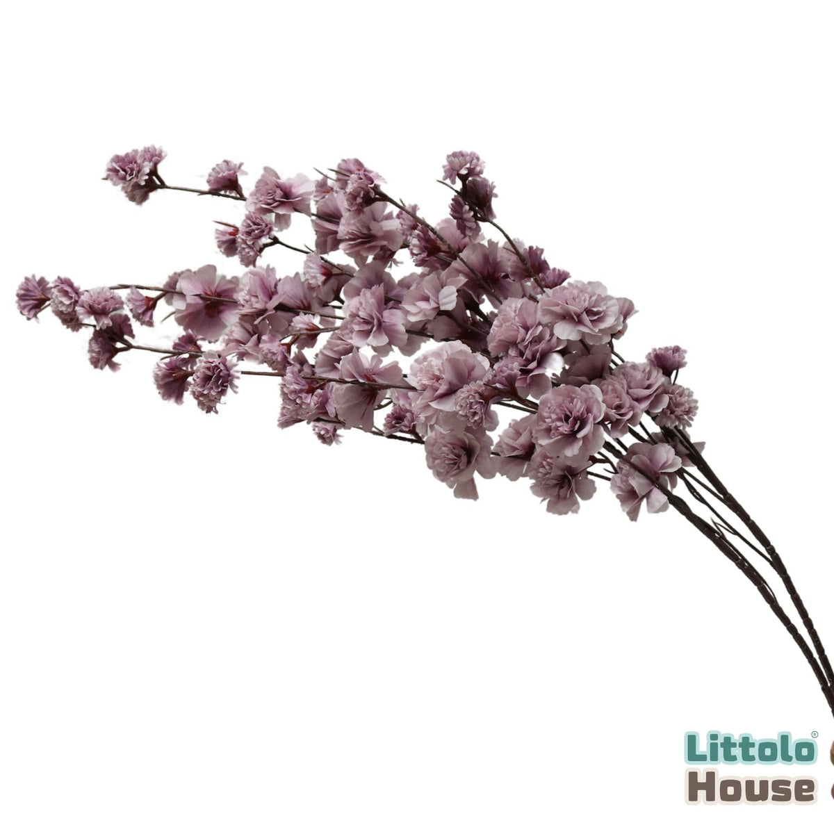 Artificial Crepe Myrtle Plant Stick F098 | Pack of 1 | Purple