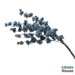 Artificial Crepe Myrtle Plant Stick  F098 | Pack of 1 | Steel Blue