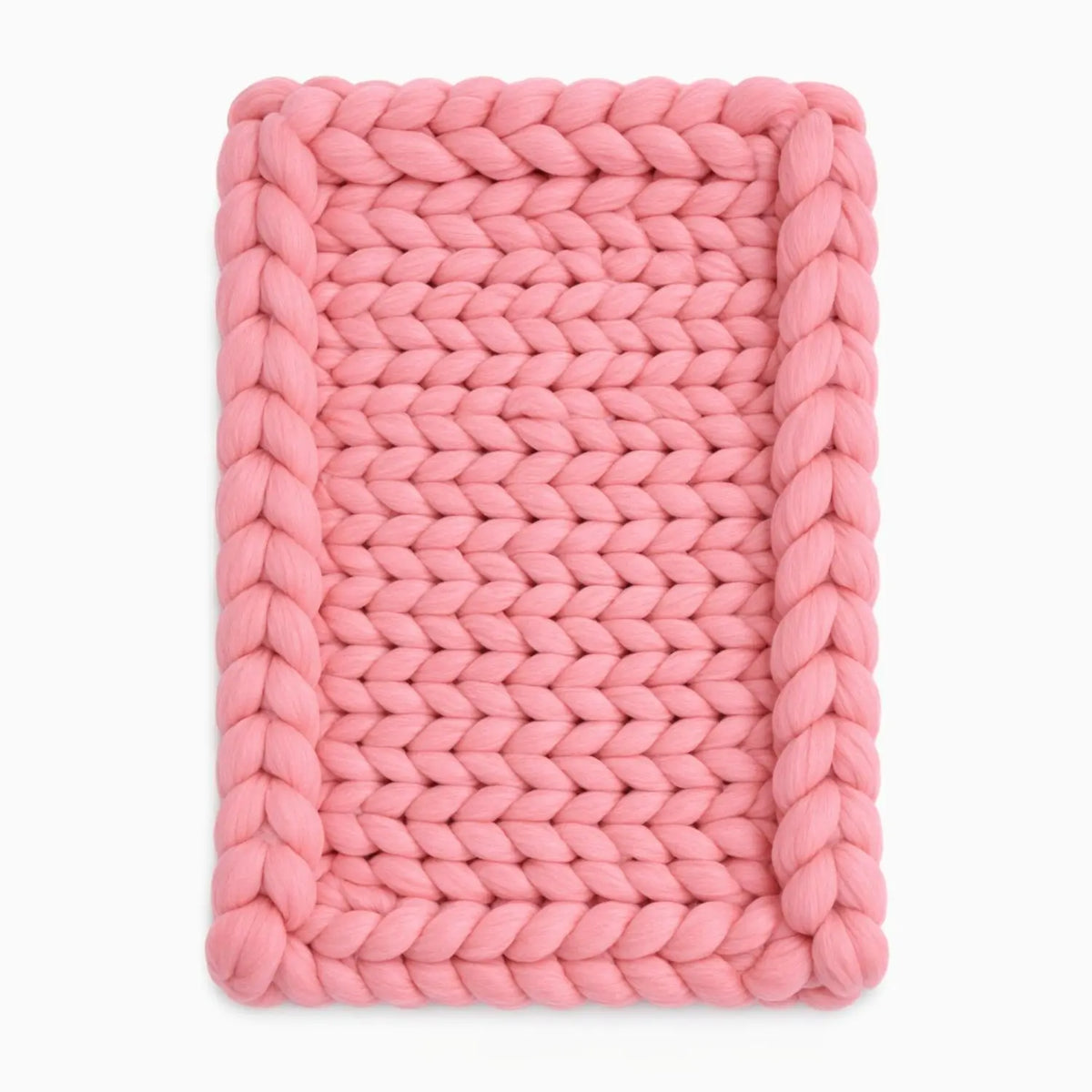 Wool Knit Chunky Layer | Pink