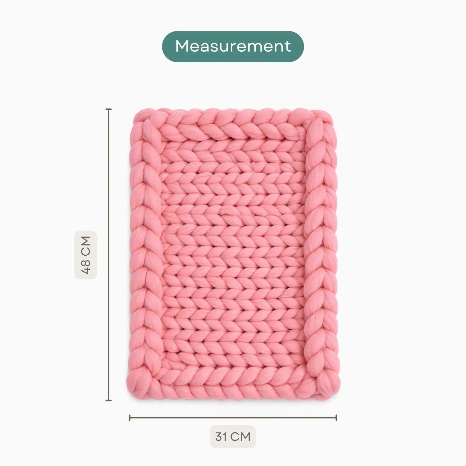 Wool Knit Chunky Layer | Pink