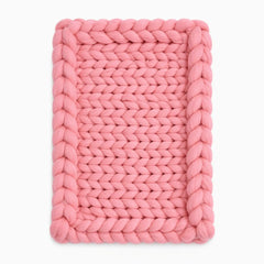 Wool Knit Chunky Layer | Pink
