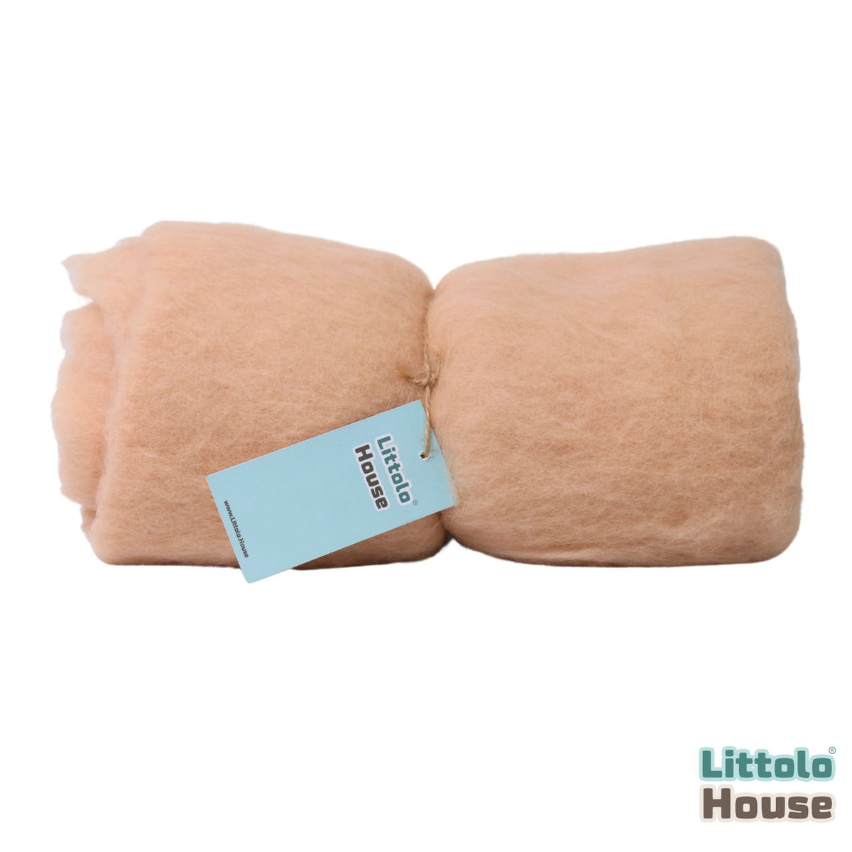 Natural Wool Fluff Wool Layer L025 | Caramel