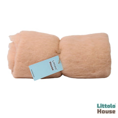 Natural Wool Fluff Wool Layer L025 | Caramel