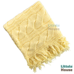 Elegant Ribbed Blanket Layer L046 | Corn