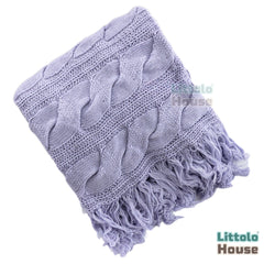 Elegant Ribbed Blanket Layer L046 | Lavender