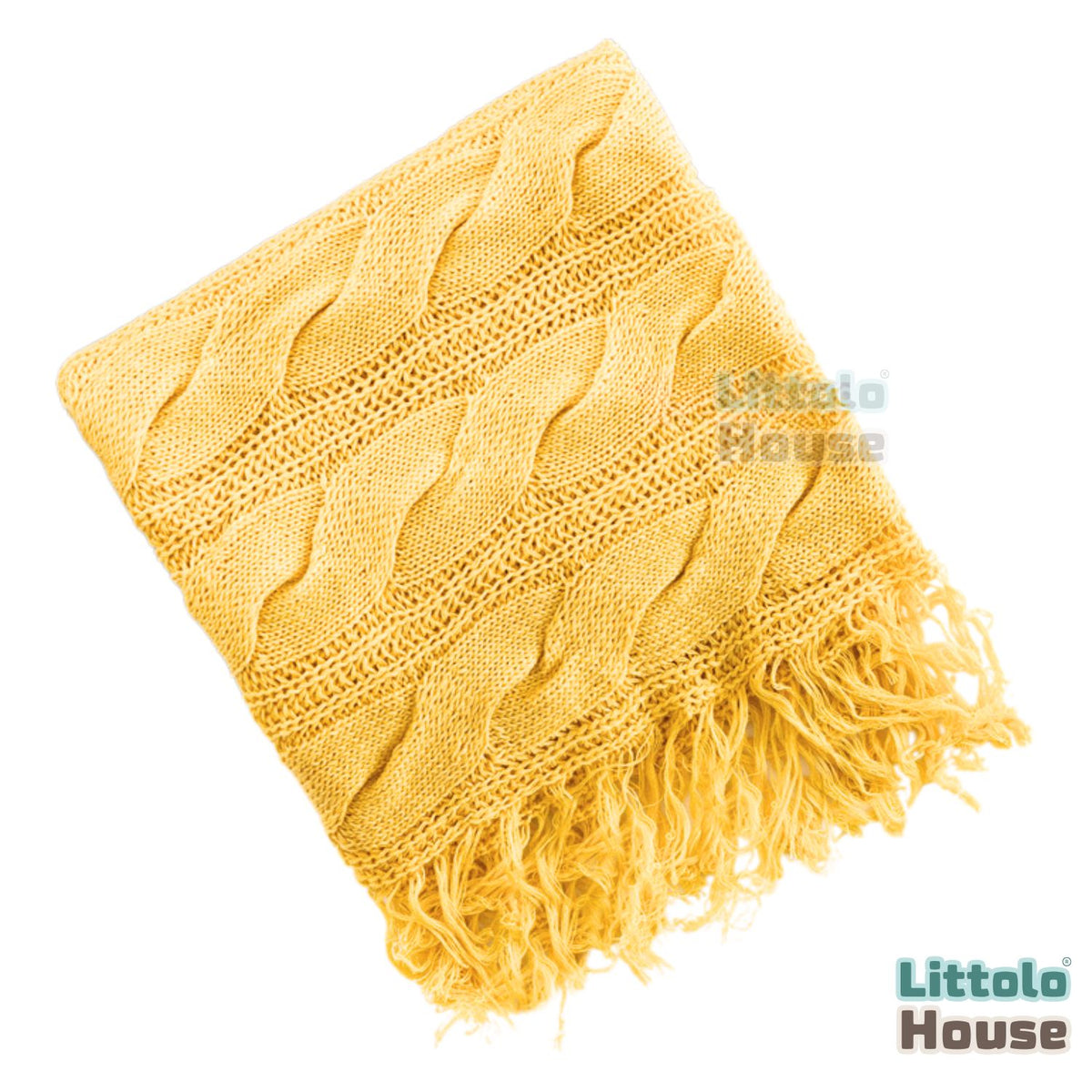 Elegant Ribbed Blanket Layer L046 | Yellow