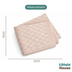 Elegant Wool Textured Blanket Layer L053 | Caramel