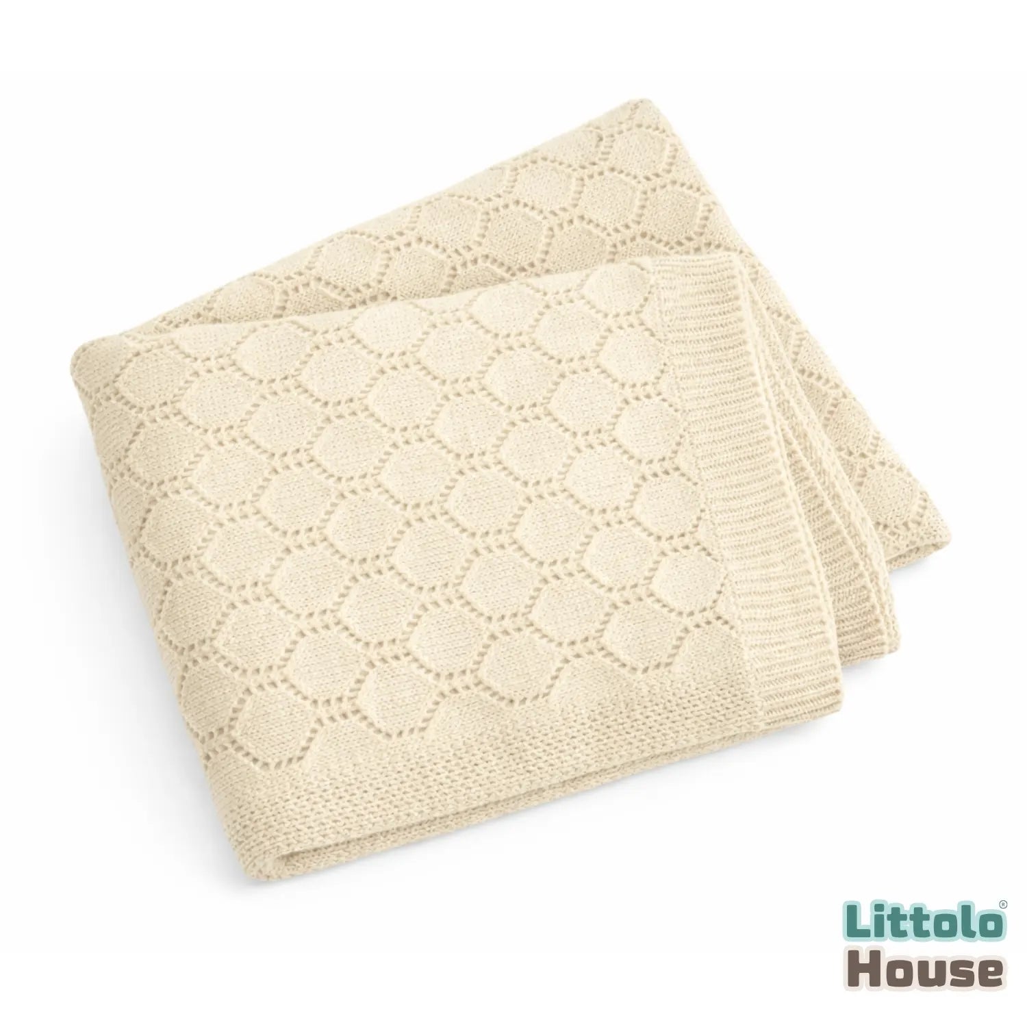 Elegant Wool Textured Blanket Layer L053 | Off White