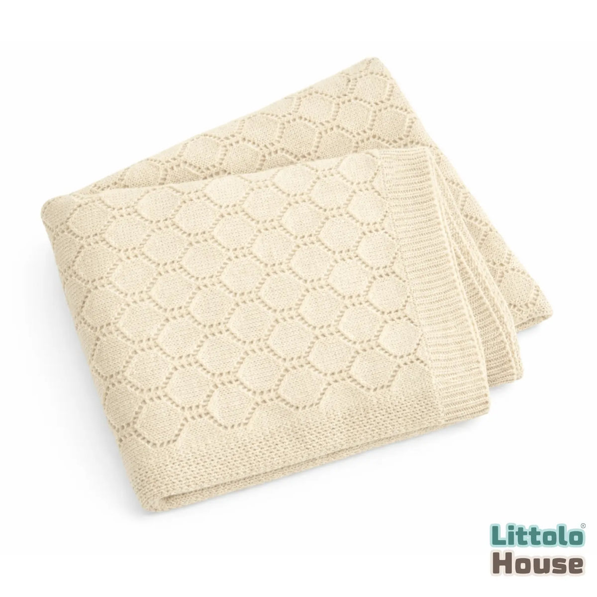 Elegant Wool Textured Blanket Layer L053 | Off White