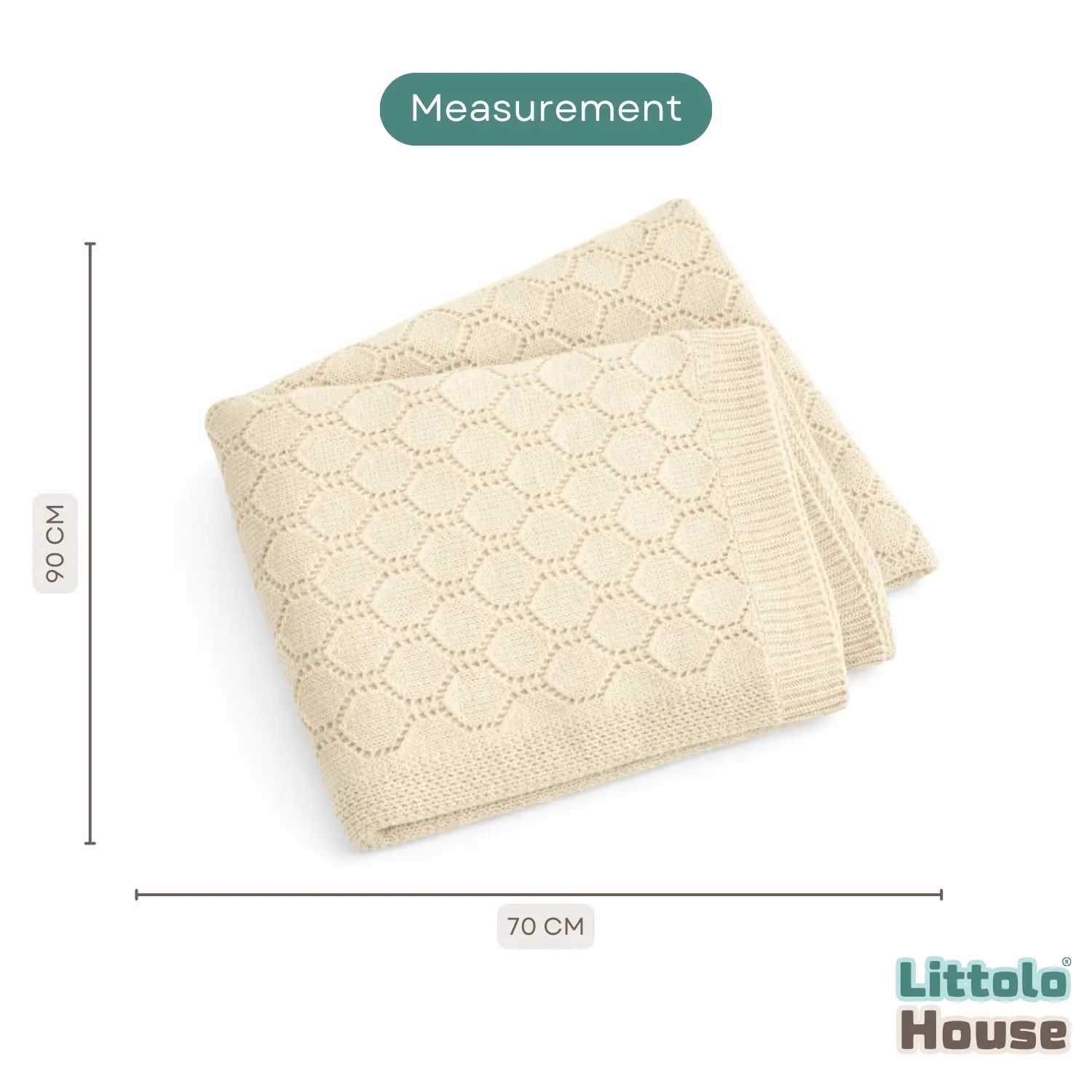 Elegant Wool Textured Blanket Layer L053 | Off White