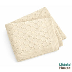 Elegant Wool Textured Blanket Layer L053 | Off White