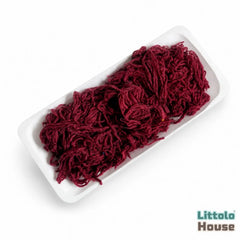 Natural Wool Flokati Fur Stuffer L058 | 100GM | Brick Brown
