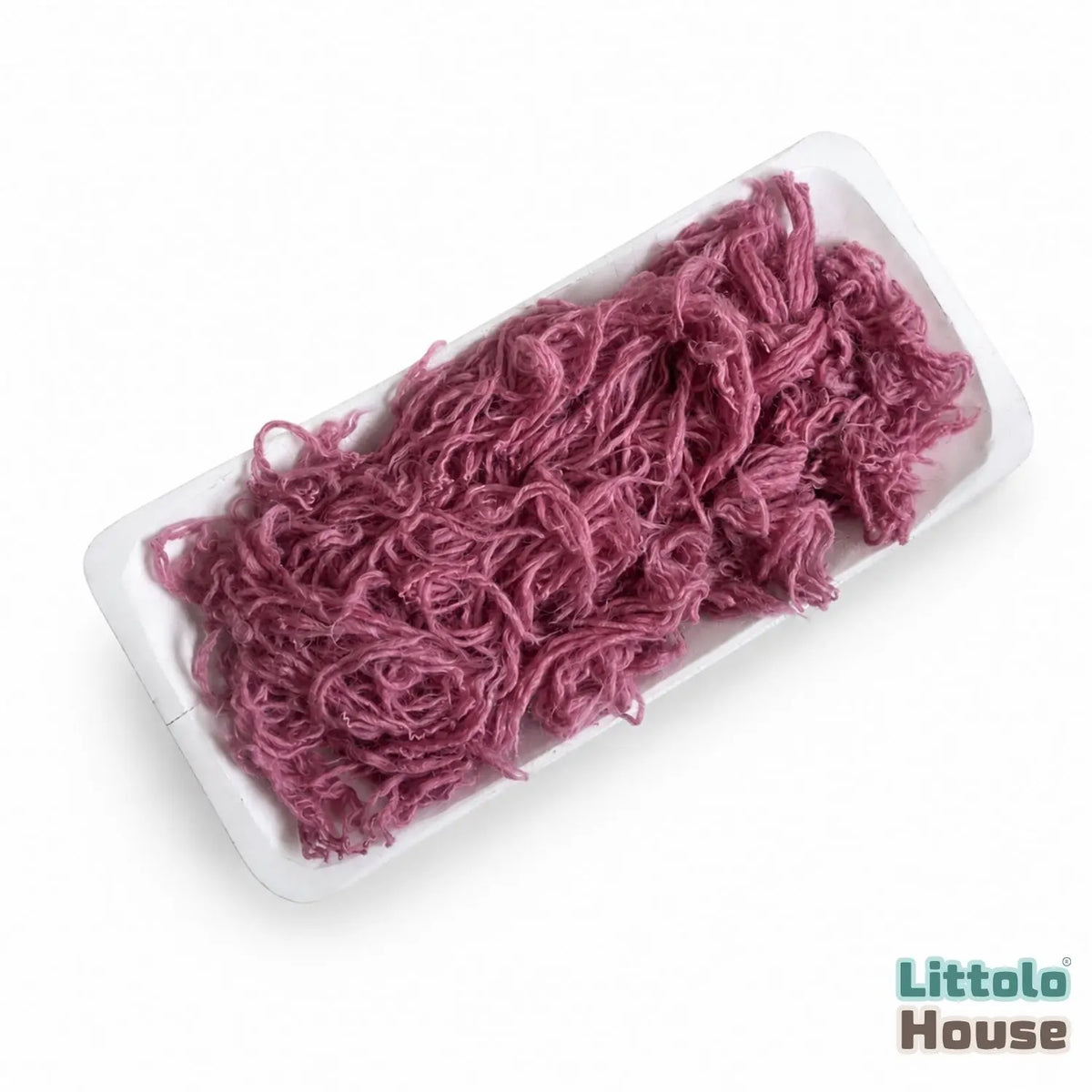Natural Wool Flokati Fur Stuffer L058 | 100GM | Brandy Rose
