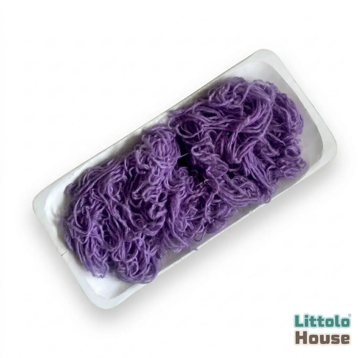 Natural Wool Flokati Fur Stuffer L058 | 100GM | Mauve