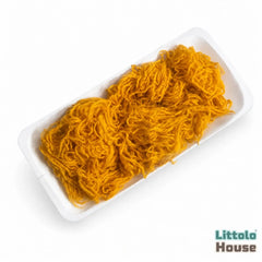 Natural Wool Flokati Fur Stuffer L058 | 100GM | Mustard