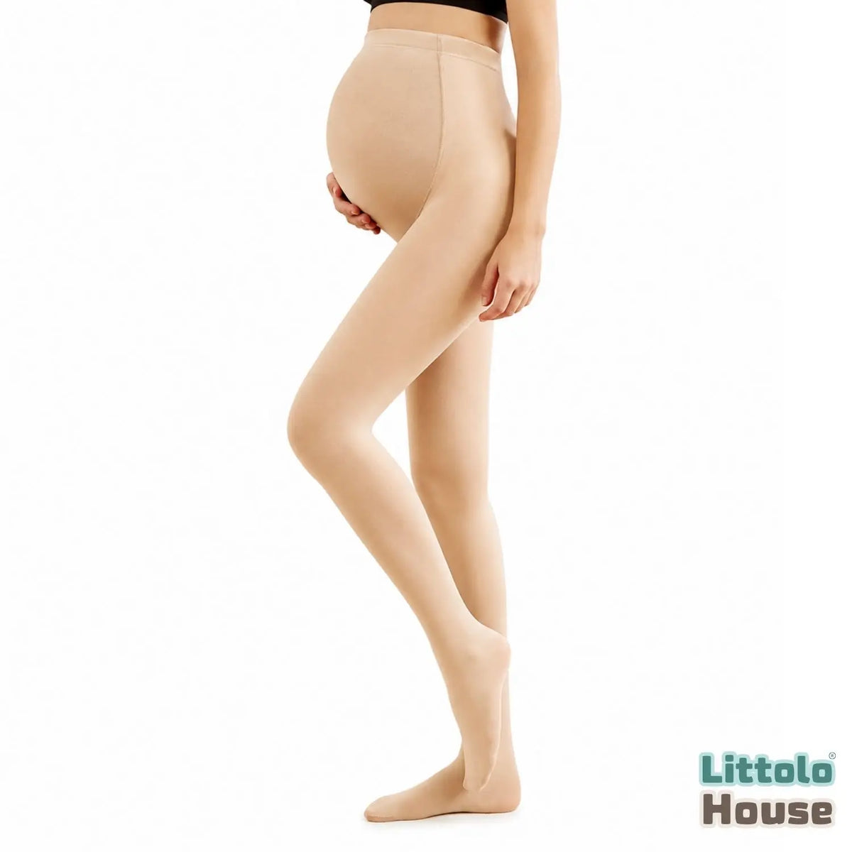 Over-the-Bump Maternity Support Tights M056 | M | Cream