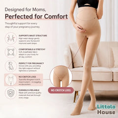 Over-the-Bump Maternity Support Tights M056 | M | Cream