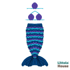 Crochet Mermaid Outfit | 3M | Blue