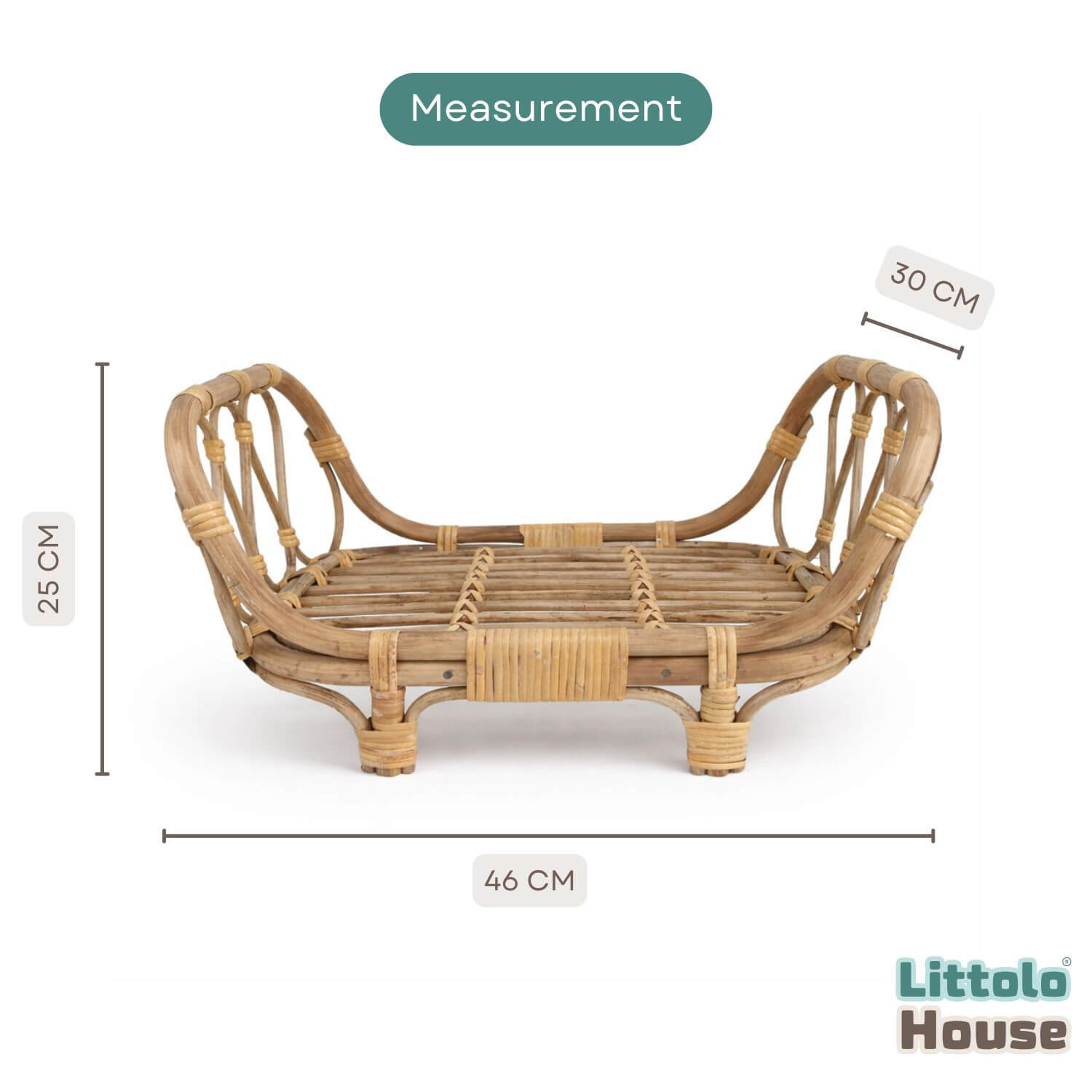 Classic Cane Sofa Cum Bed | Cane | Natural Wood