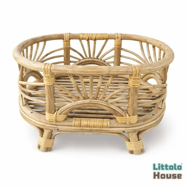 Sunbeam Boho Basket | Cane | Natural Wood