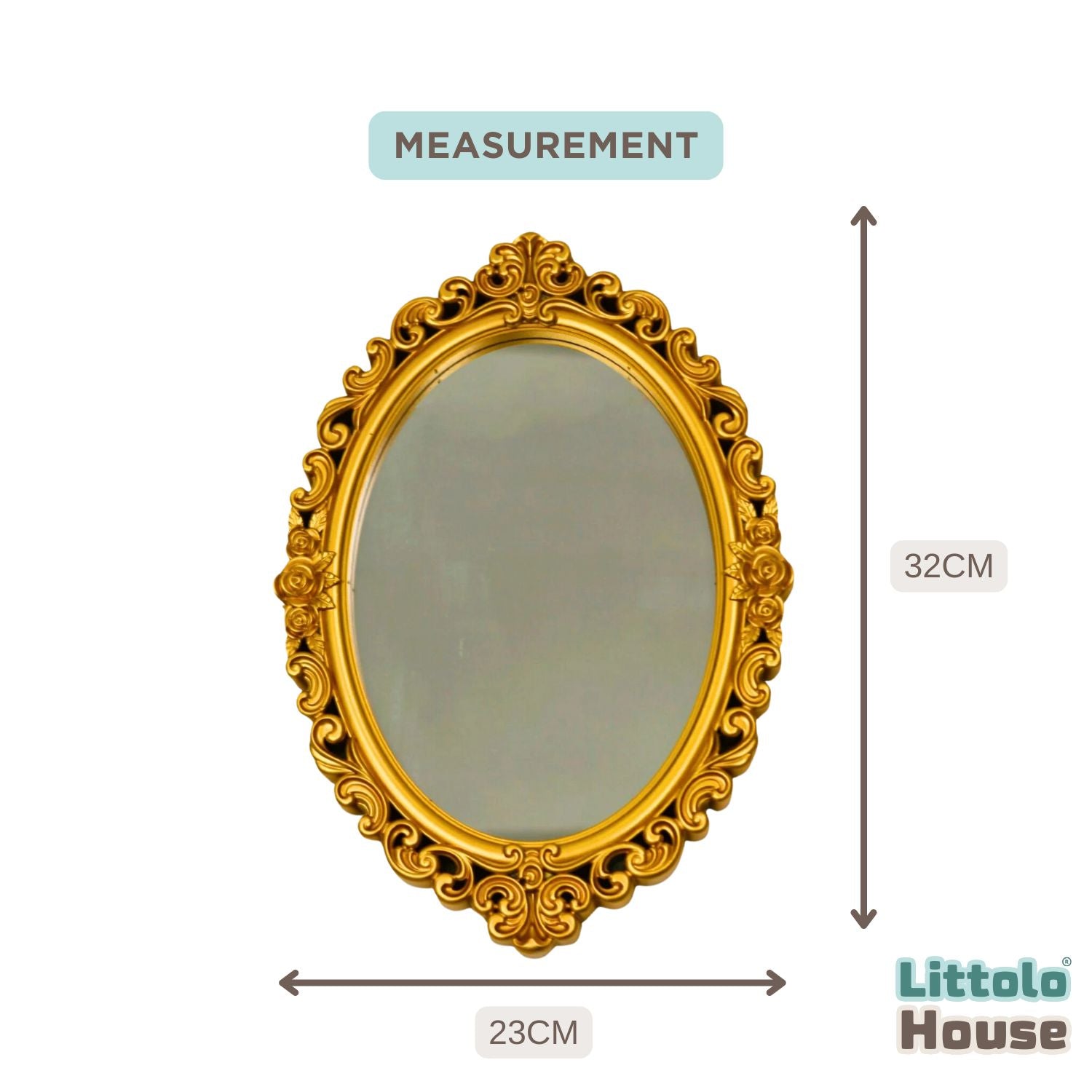 Decorative Mirror D024 | Decorative Add-ons | Golden