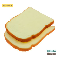 Artificial Bread Set of 2 D033 | Decorative Add-ons | Baked