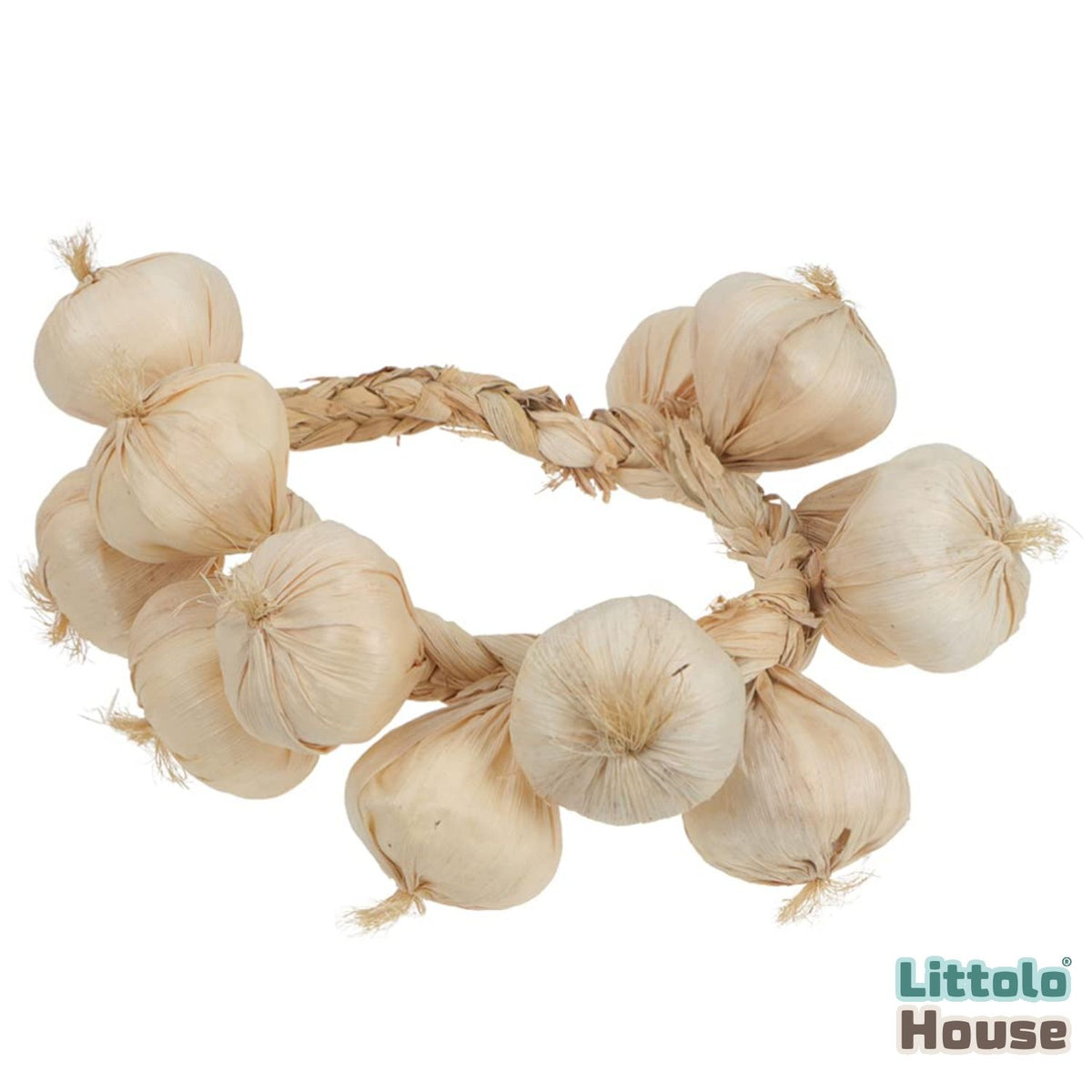 Artificial Garlic String D045 | Decorative Add-ons | Off White