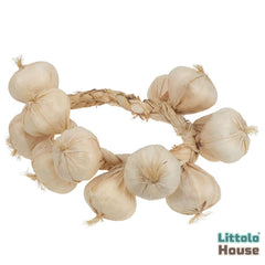 Artificial Garlic String D045 | Decorative Add-ons | Off White