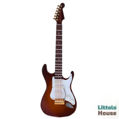 Mini Guitar Miniature D079 | Pack of 1 | Brown White